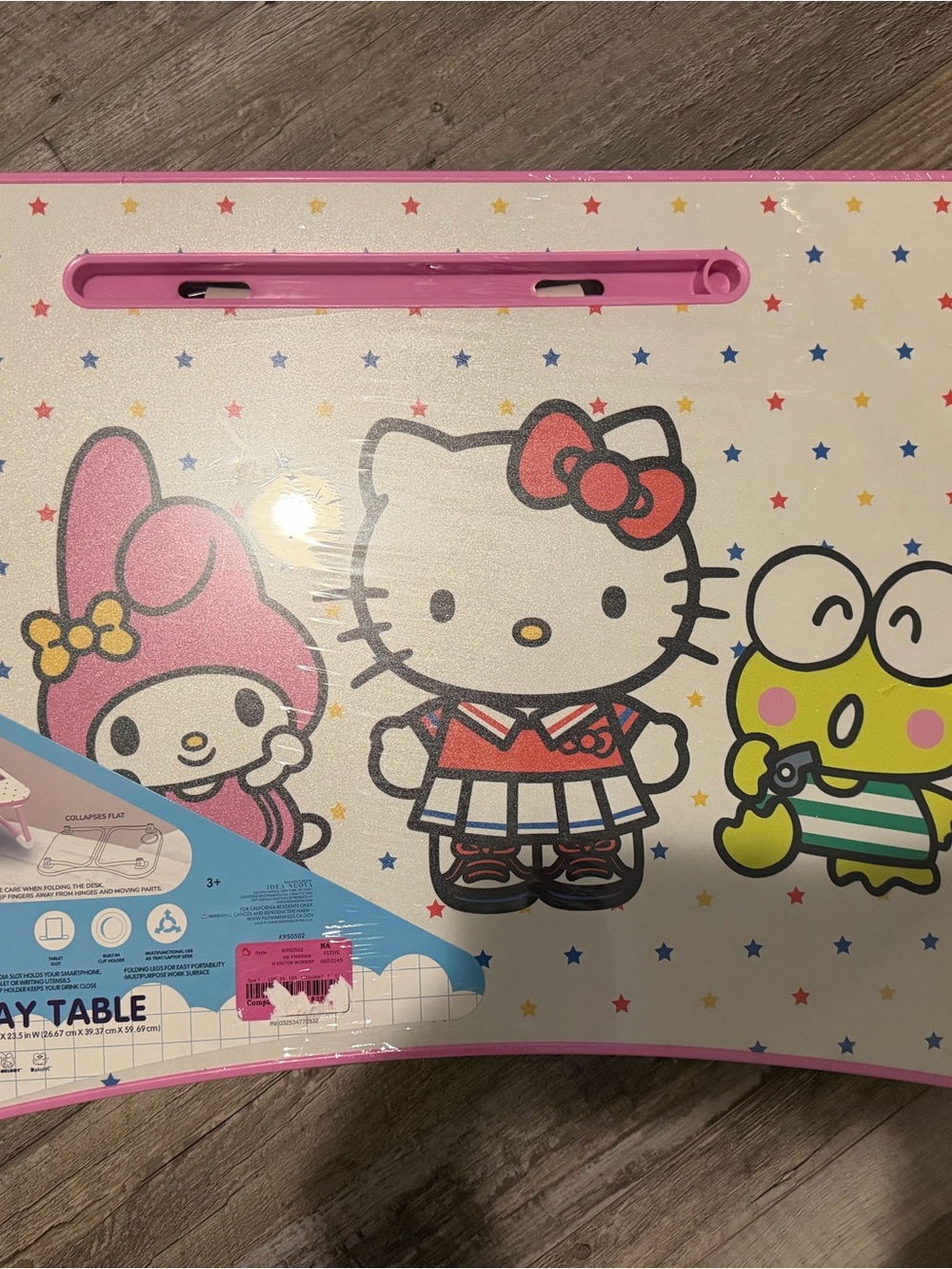 Hello Kitty Kids Foldable Activity Table with Pink Accents